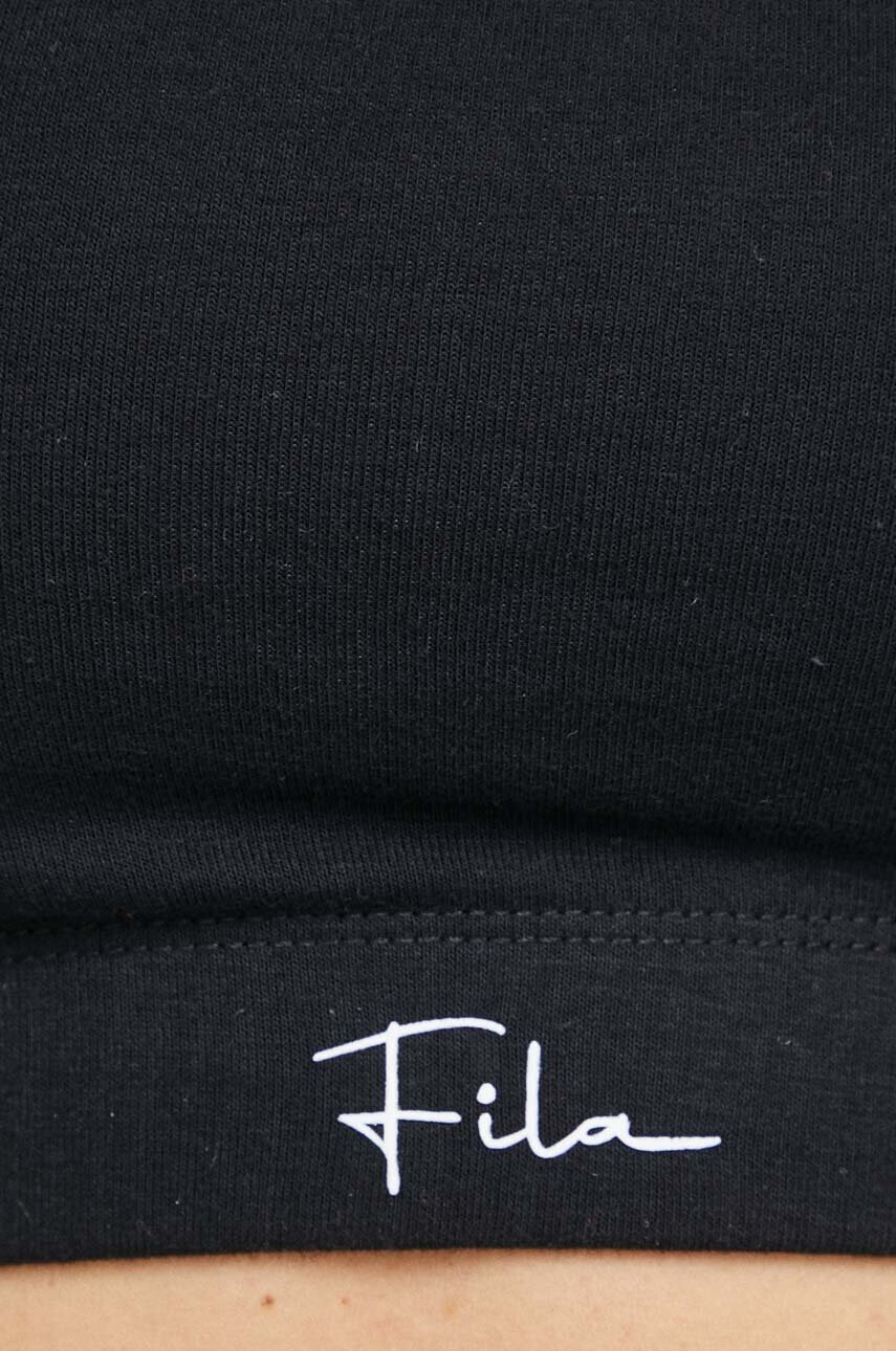 Fila Сутиен в черно с изчистен дизайн - Pepit.bg