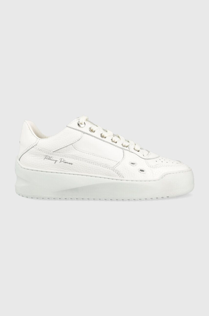 Filling Pieces Кожени маратонки Avenue Cup в бяло 71533701855 - Pepit.bg