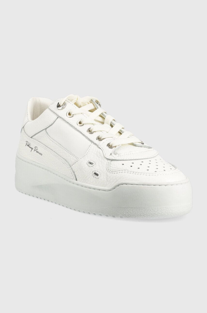 Filling Pieces Кожени маратонки Avenue Cup в бяло 71533701855 - Pepit.bg