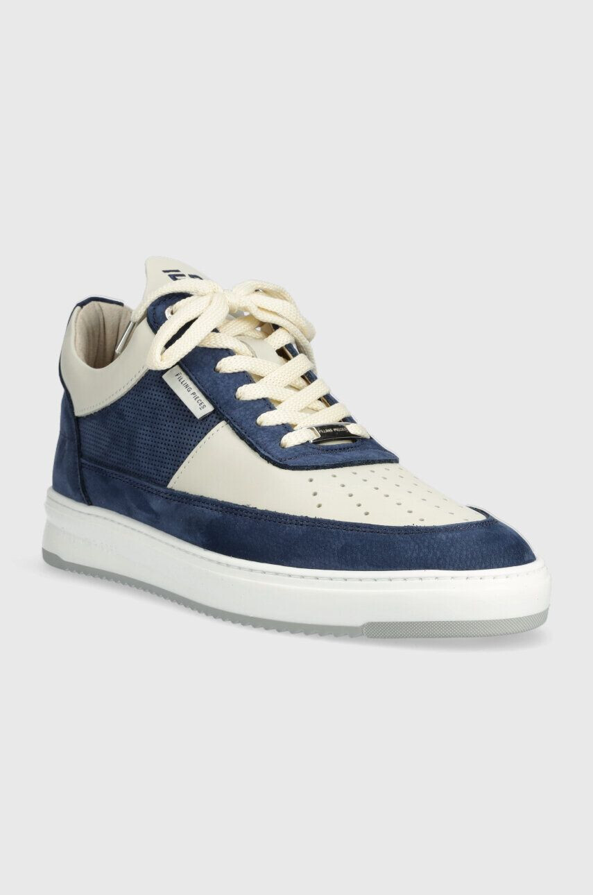 Filling Pieces Кожени маратонки Low Top Game в тъмносиньо 10133151916 - Pepit.bg