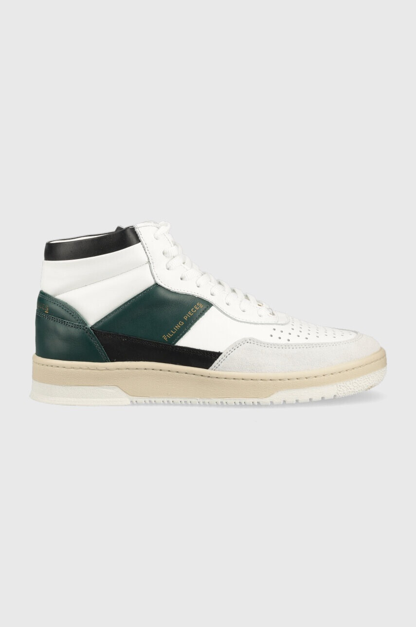 Filling Pieces Кожени маратонки Mid Ace Spin в зелено 55333491926 - Pepit.bg