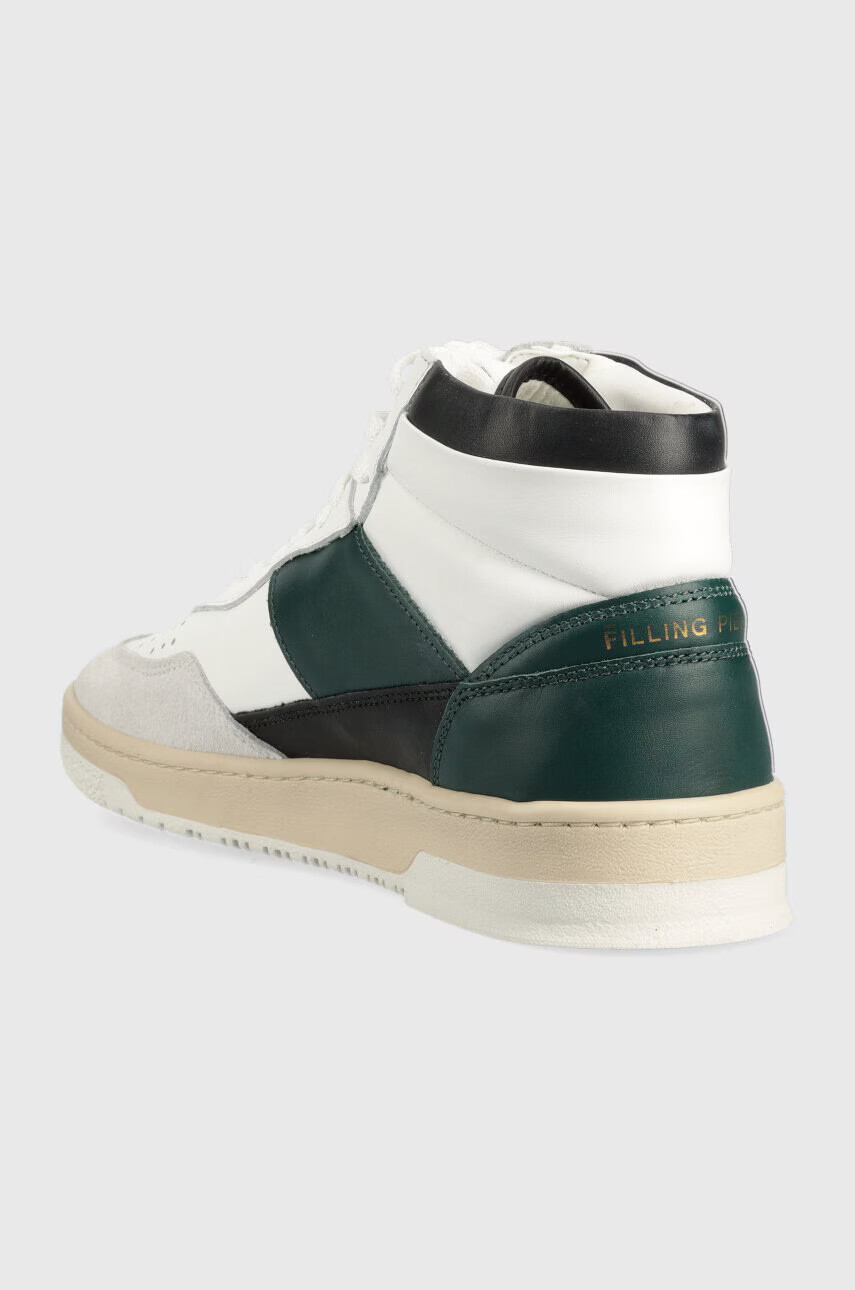 Filling Pieces Кожени маратонки Mid Ace Spin в зелено 55333491926 - Pepit.bg