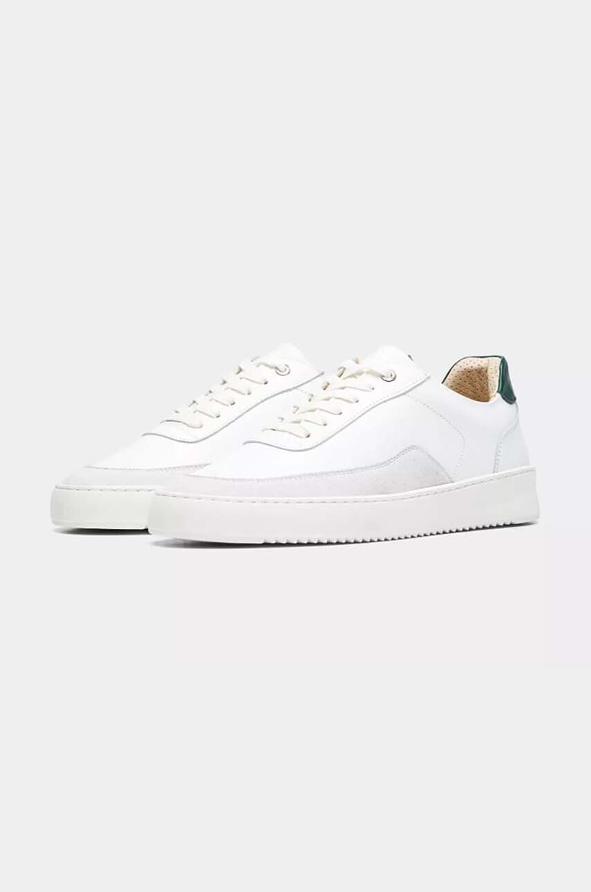 Filling Pieces Кожени маратонки Mondo Squash в бяло 46733331901 - Pepit.bg