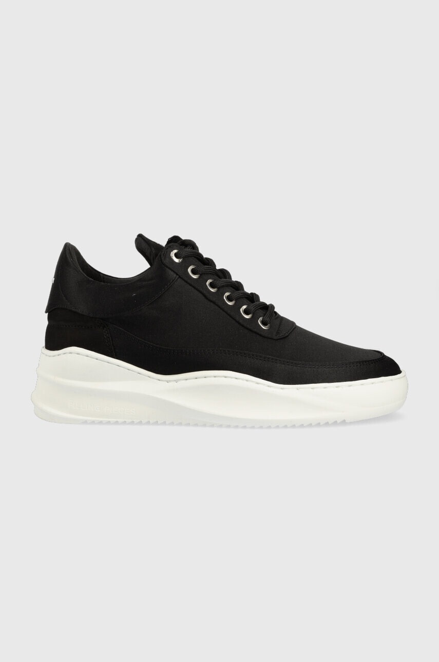 Filling Pieces Маратонки Low Eva Sky Satin в черно 51433121861 - Pepit.bg