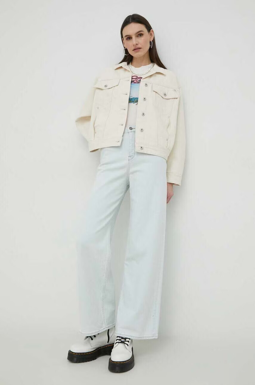 Filling Pieces Тениска в бежово - Pepit.bg