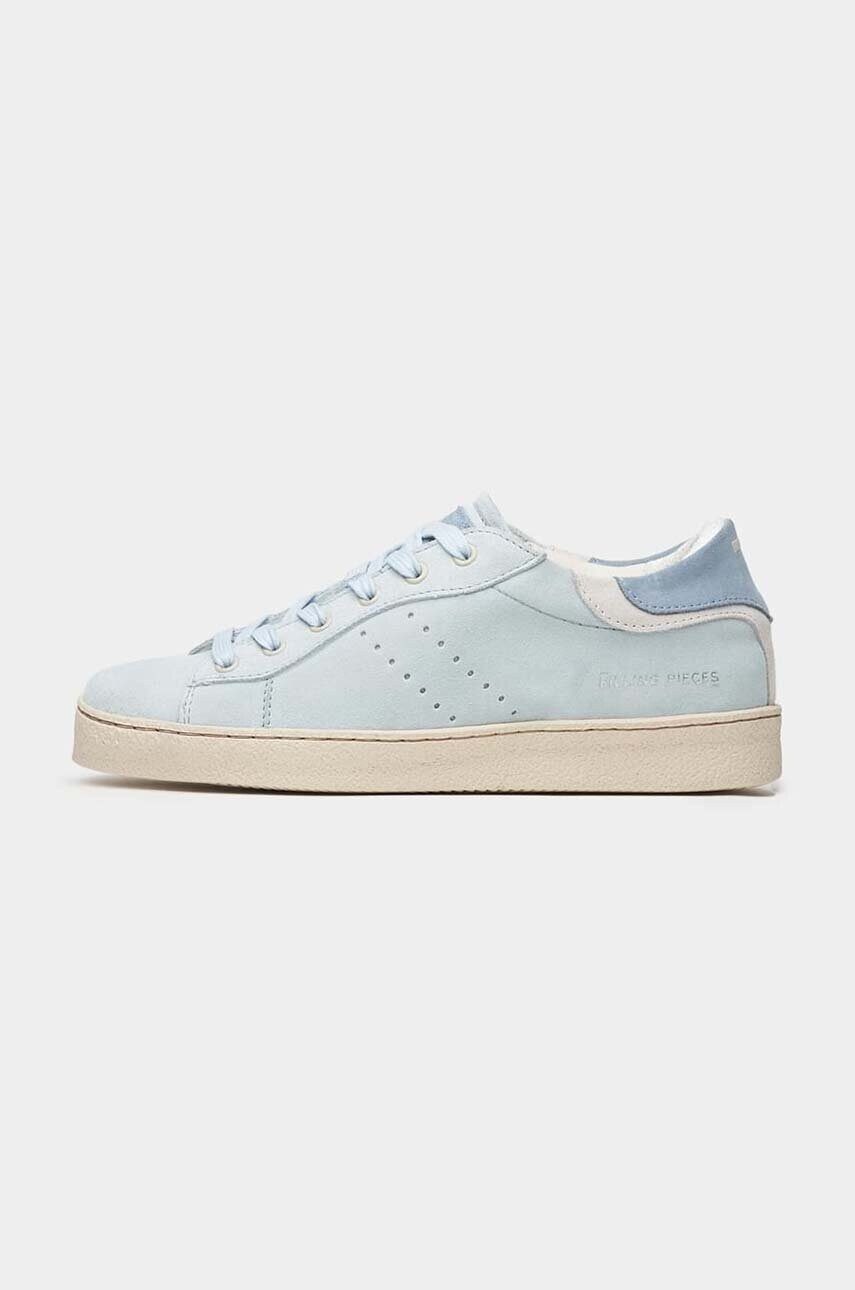 Filling Pieces Велурени маратонки Frame Suede в синьо 71722791931 - Pepit.bg