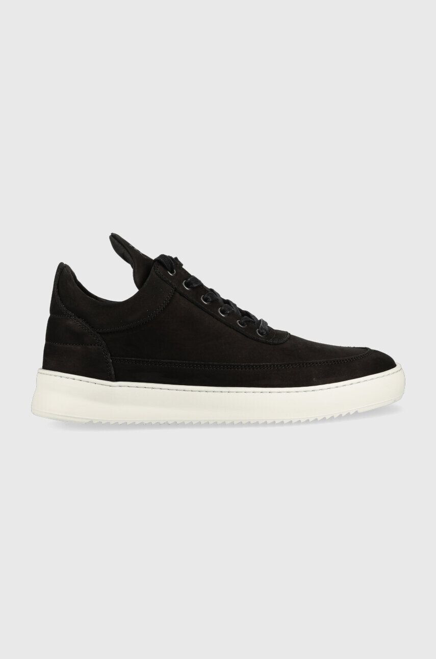 Filling Pieces Велурени маратонки Low Top Ripple в черно 25121721863 - Pepit.bg