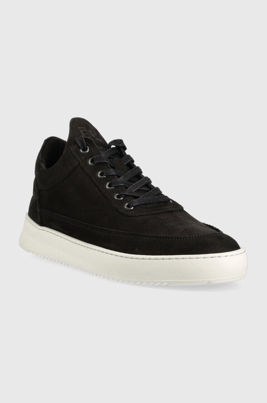 Filling Pieces Велурени маратонки Low Top Ripple в черно 25121721863 - Pepit.bg