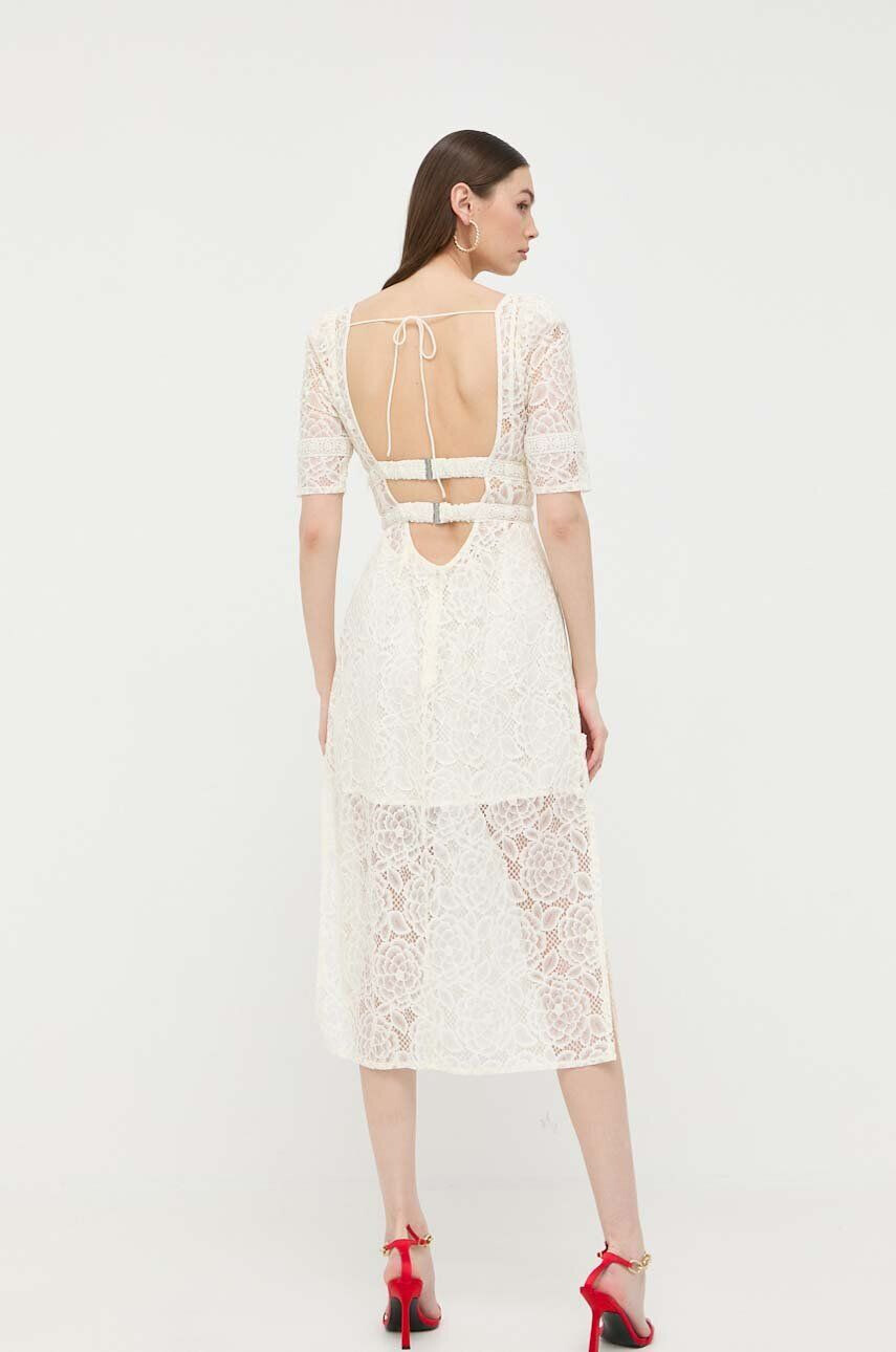 For Love & Lemons Рокля в бежово среднодълъг модел със стандартна кройка - Pepit.bg