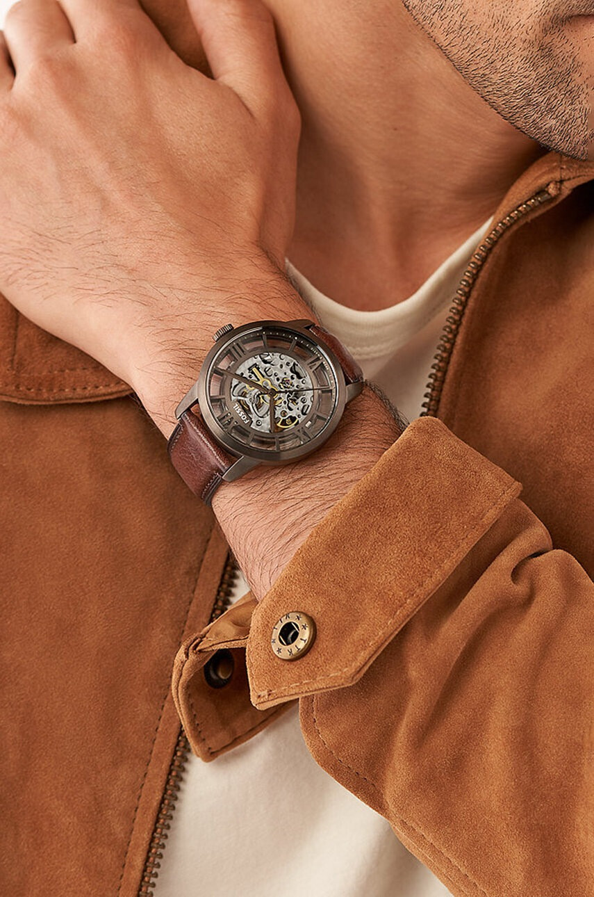 Fossil Часовник мъжки в кафяво - Pepit.bg