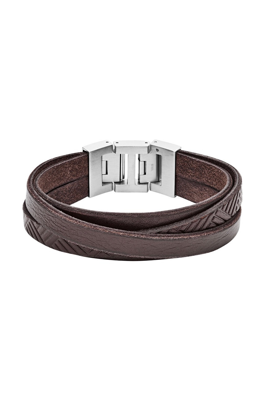 Fossil Кожена гривна - Pepit.bg