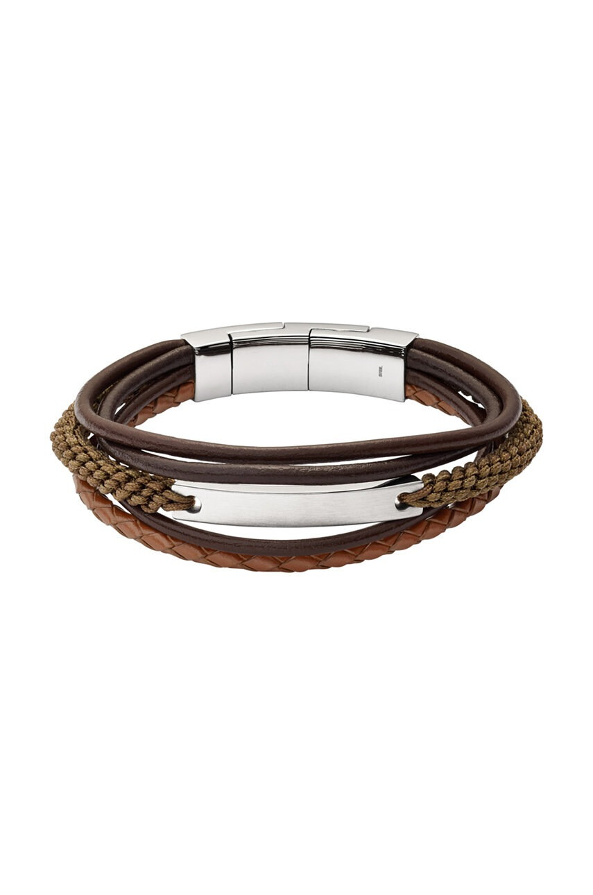 Fossil Кожена гривна - Pepit.bg