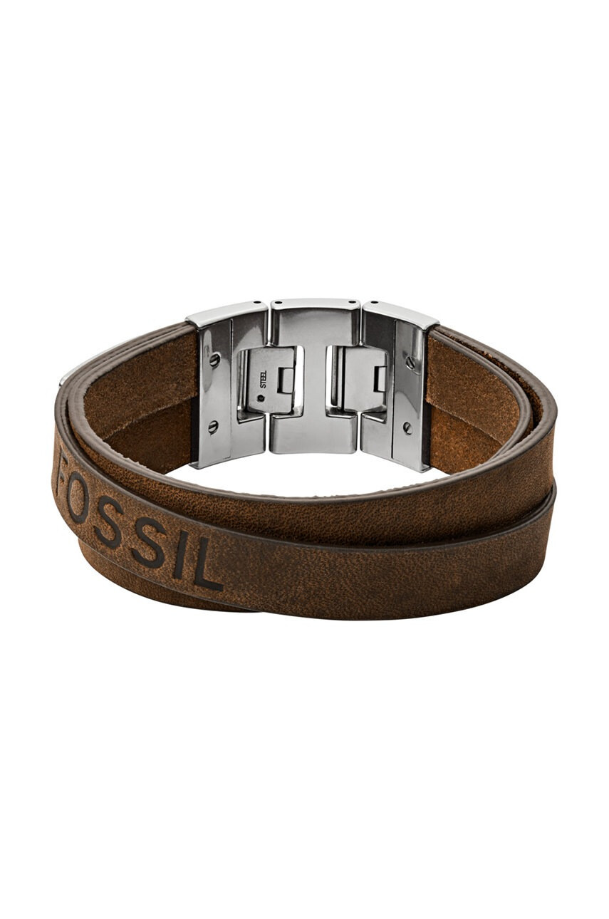 Fossil Кожена гривна - Pepit.bg