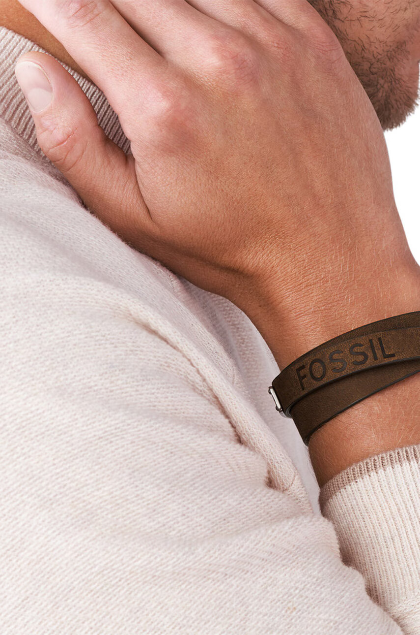 Fossil Кожена гривна - Pepit.bg