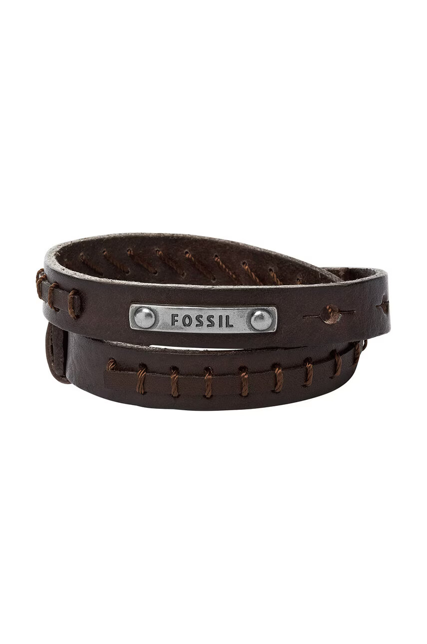 Fossil Кожена гривна - Pepit.bg