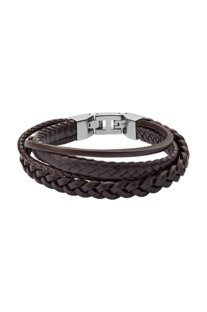 Fossil Кожена гривна - Pepit.bg