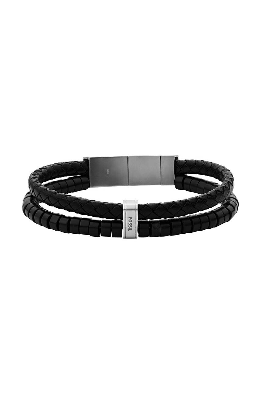 Fossil Кожена гривна дамска - Pepit.bg