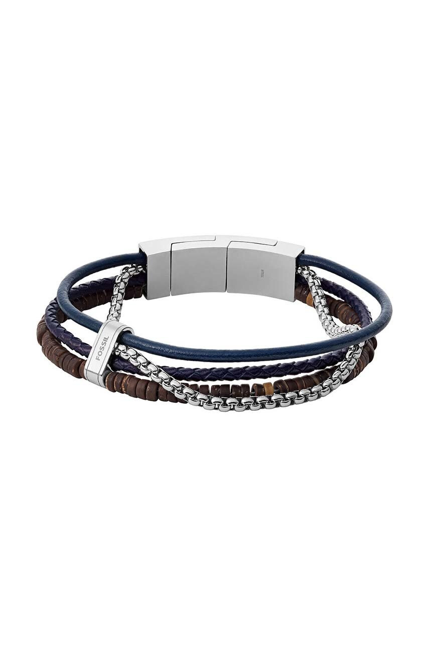 Fossil Кожена гривна - Pepit.bg