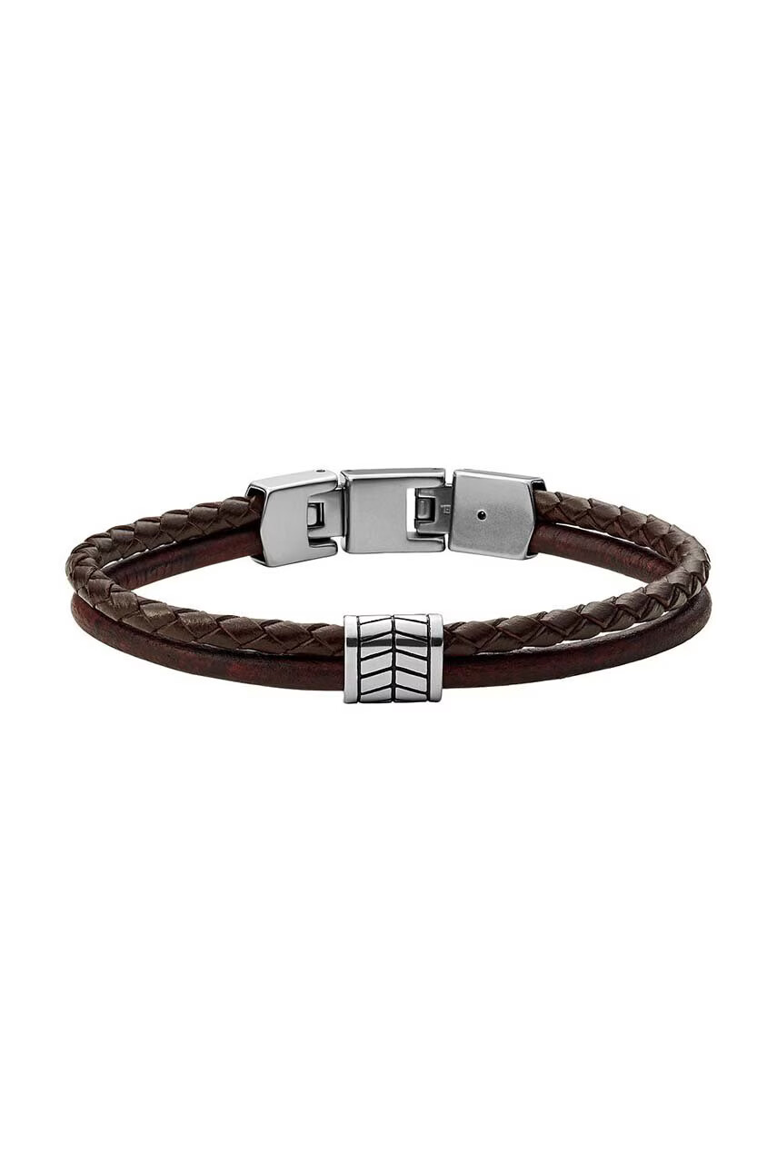 Fossil Кожена гривна - Pepit.bg