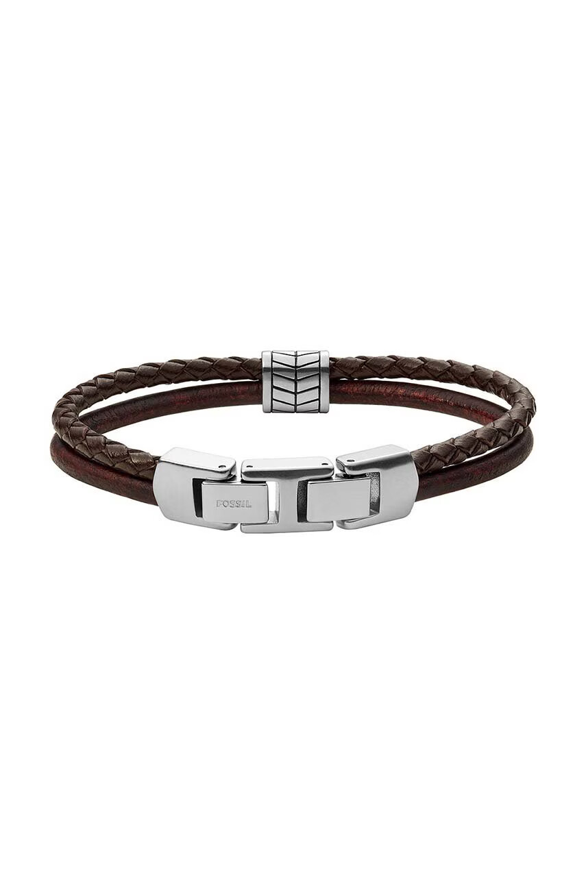 Fossil Кожена гривна - Pepit.bg
