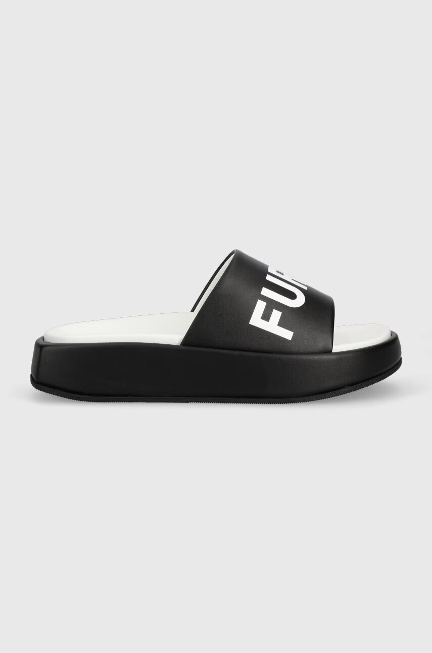 Furla Чехли Real Fusbet в черно с платформа YE20REA BX0766 P1900 - Pepit.bg