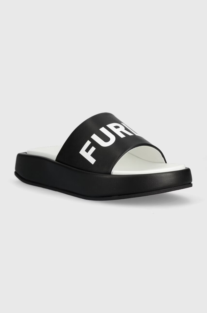 Furla Чехли Real Fusbet в черно с платформа YE20REA BX0766 P1900 - Pepit.bg