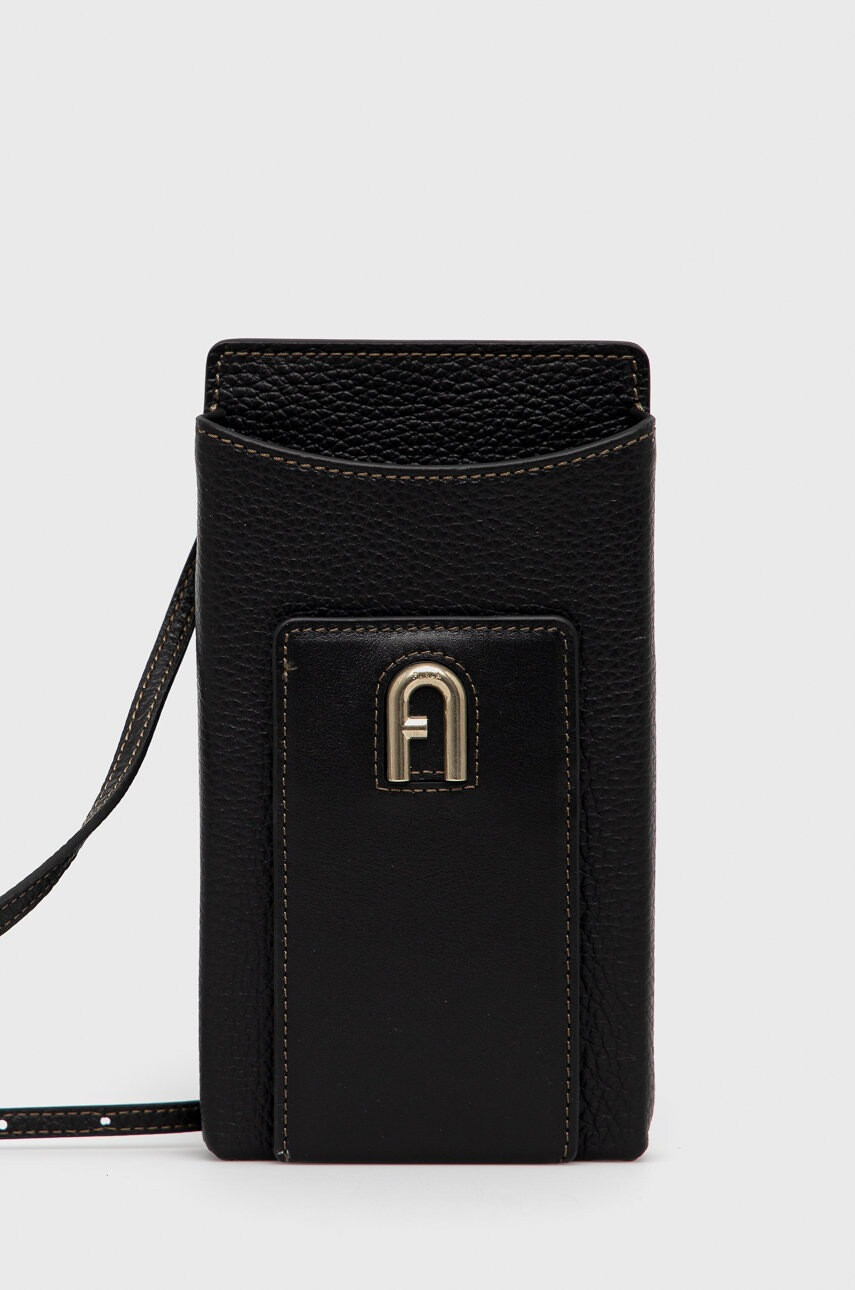 Furla Калъф за телефон в черно - Pepit.bg