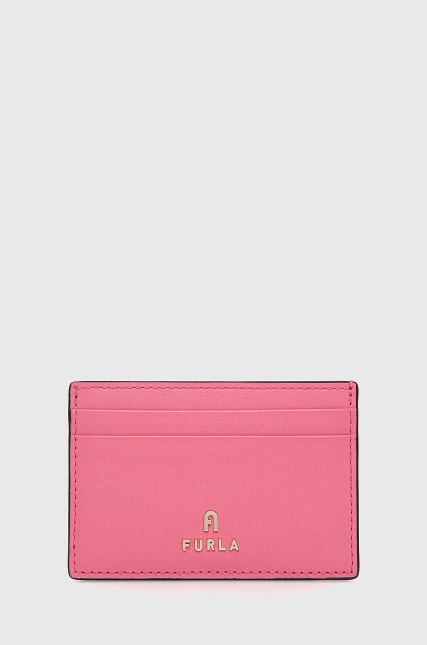 Furla Кожен калъф за карти в лилаво - Pepit.bg