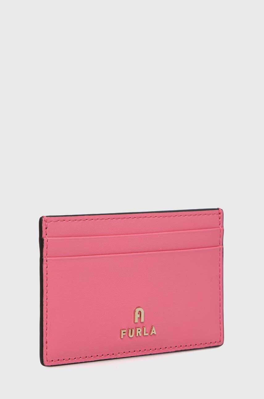 Furla Кожен калъф за карти в лилаво - Pepit.bg