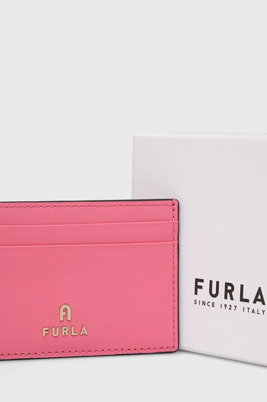 Furla Кожен калъф за карти в лилаво - Pepit.bg