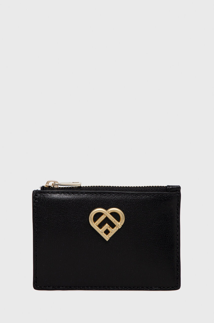 Furla Кожен калъф за ключ в черно - Pepit.bg