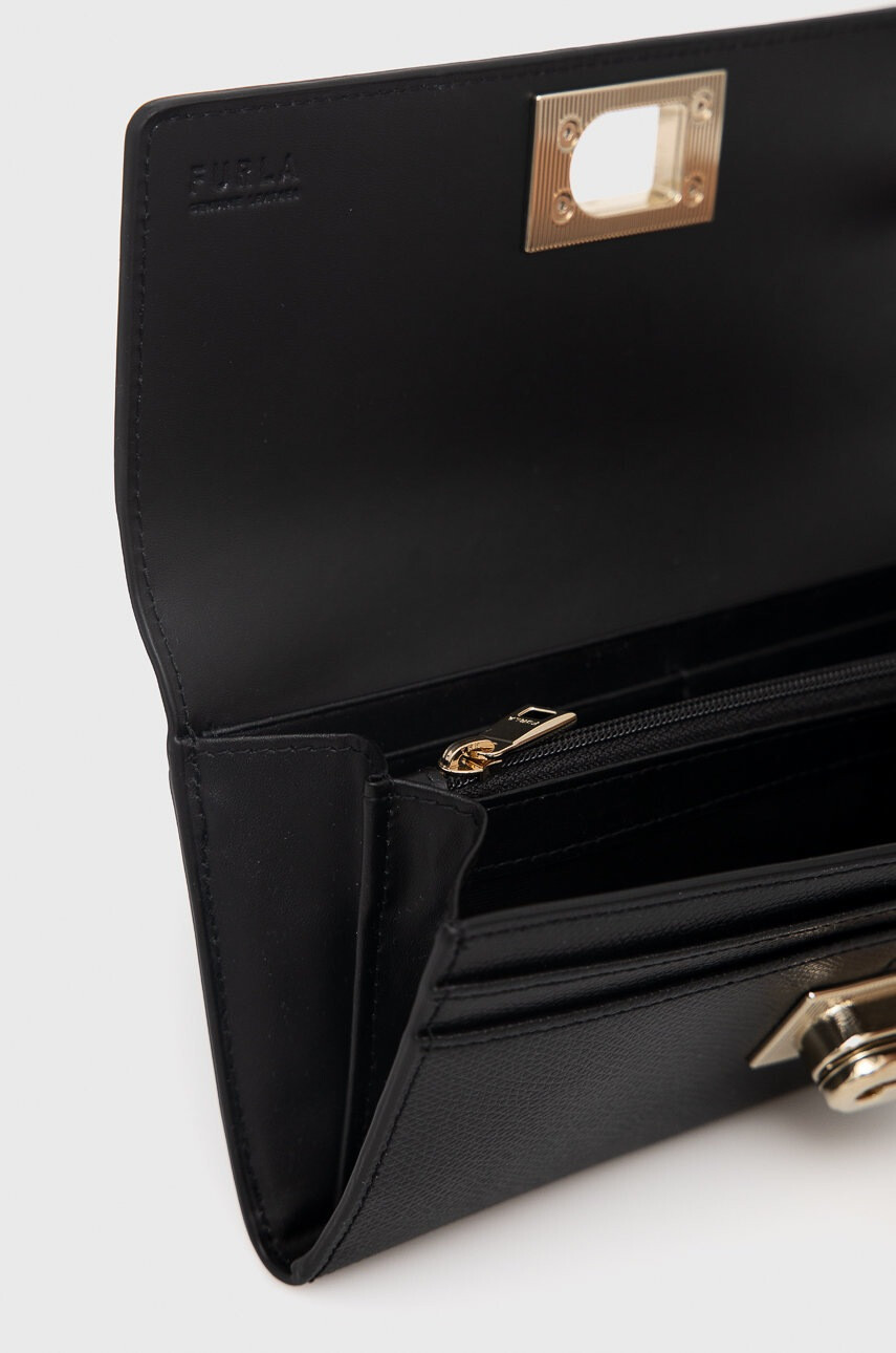 Furla Кожен портфейл 1927 дамски в черно - Pepit.bg