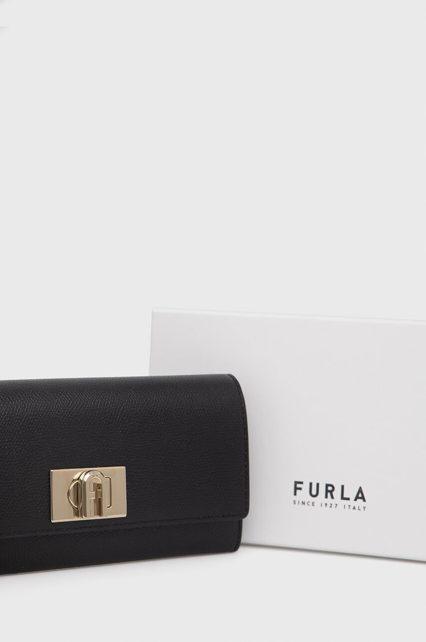 Furla Кожен портфейл 1927 дамски в черно - Pepit.bg