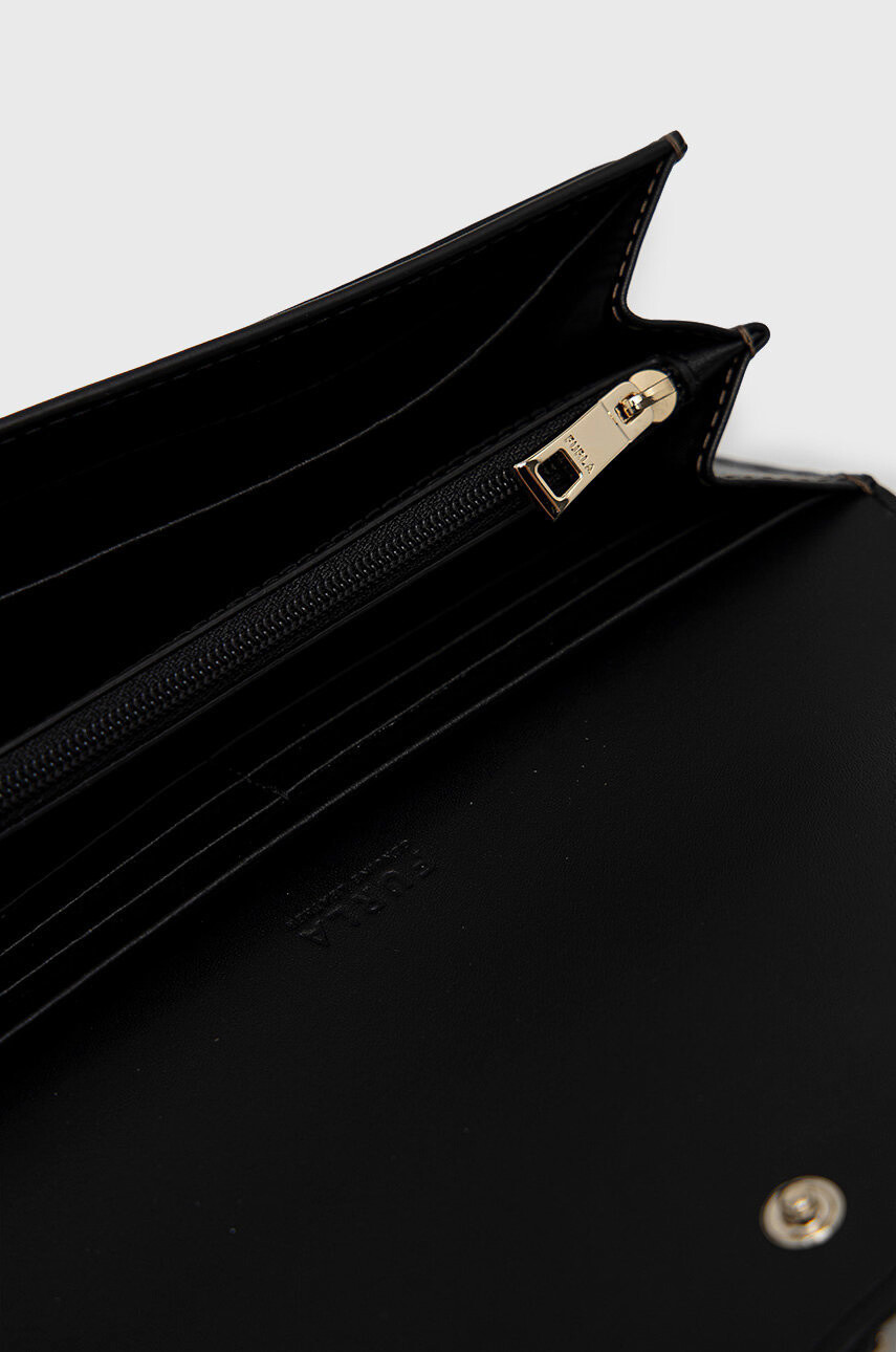 Furla Кожен портфейл дамски в черно - Pepit.bg