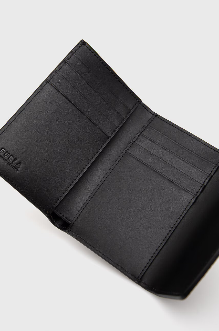 Furla Кожен портфейл дамски в черно - Pepit.bg