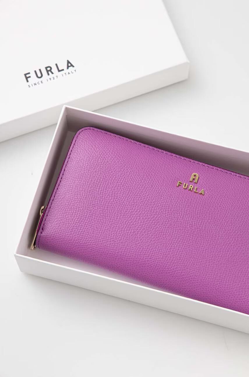 Furla Кожен портфейл дамски в черно - Pepit.bg