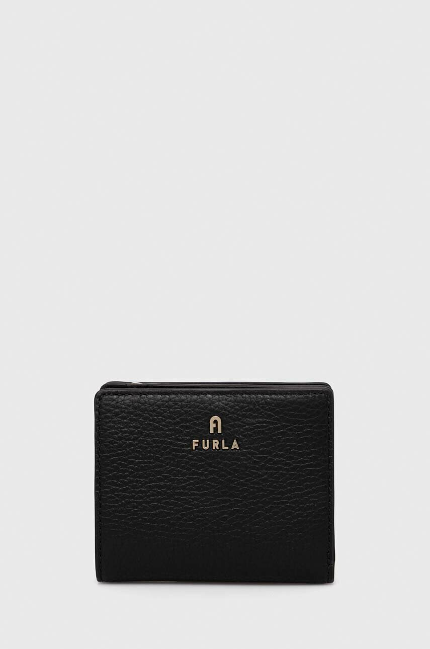 Furla Кожен портфейл дамски в черно - Pepit.bg