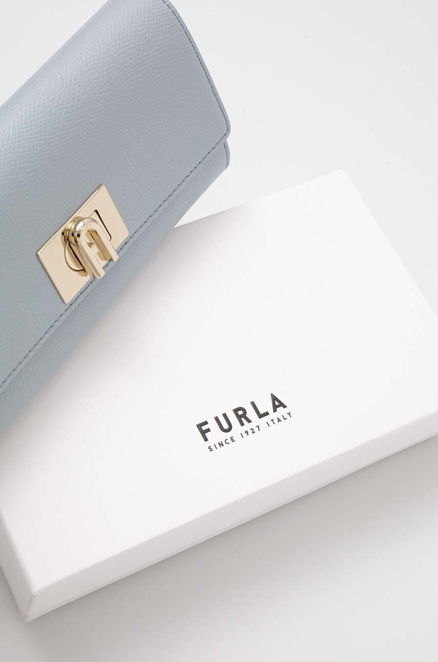Furla Кожен портфейл дамски в синьо - Pepit.bg
