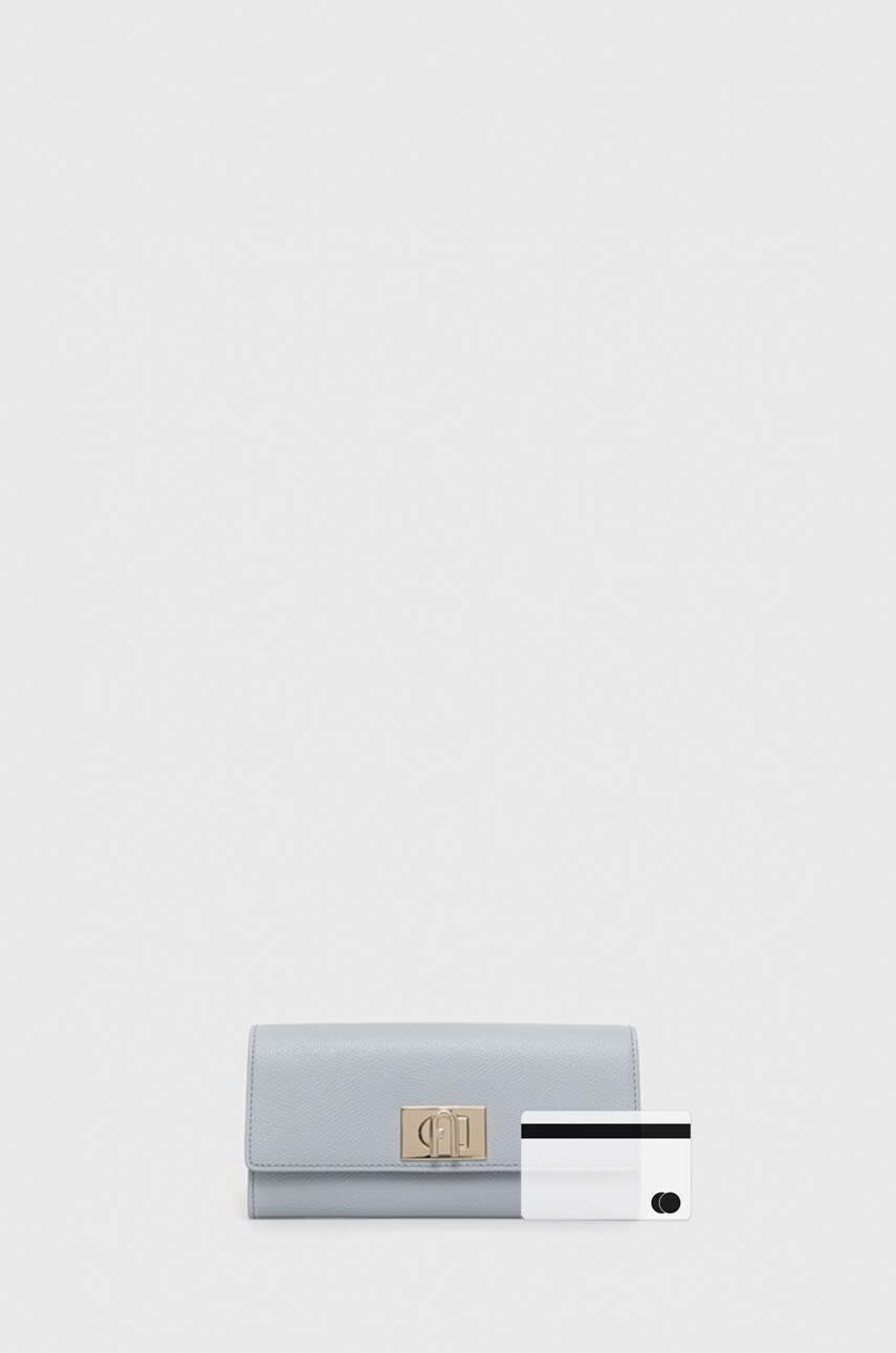 Furla Кожен портфейл дамски в синьо - Pepit.bg