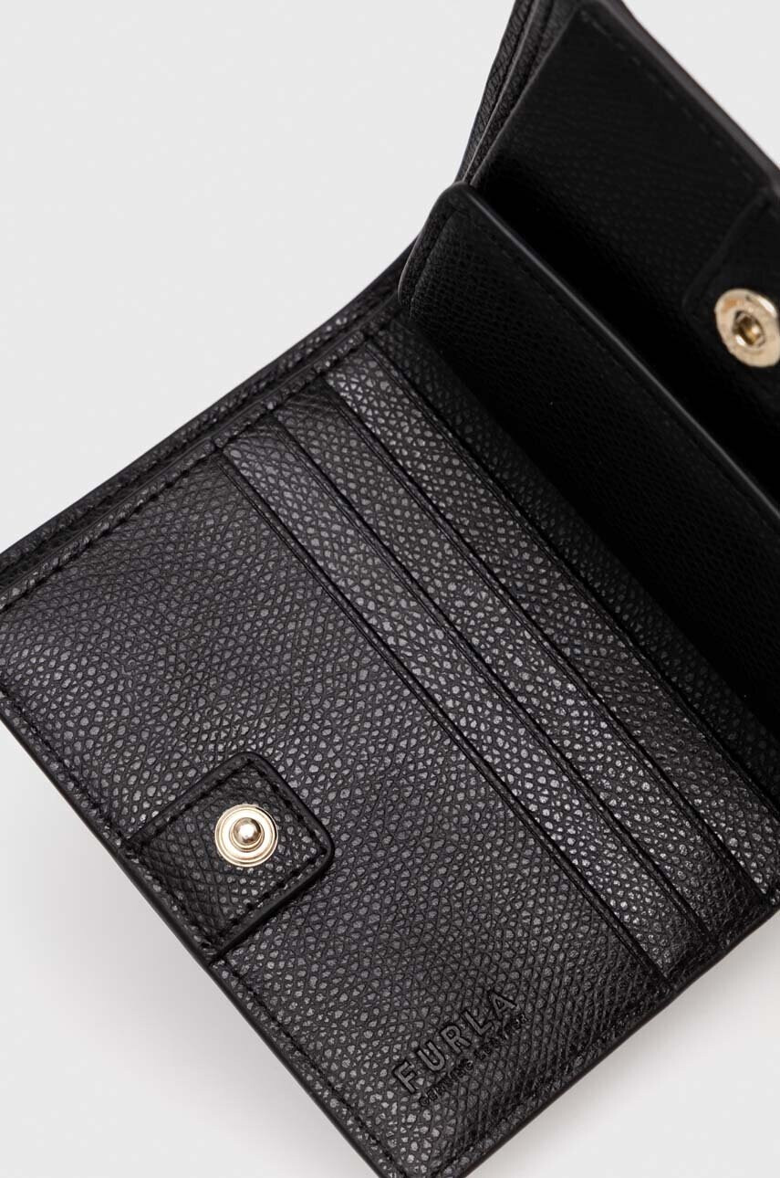 Furla Кожен портфейл дамски в черно - Pepit.bg