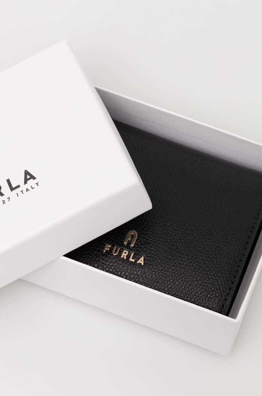 Furla Кожен портфейл дамски в черно - Pepit.bg