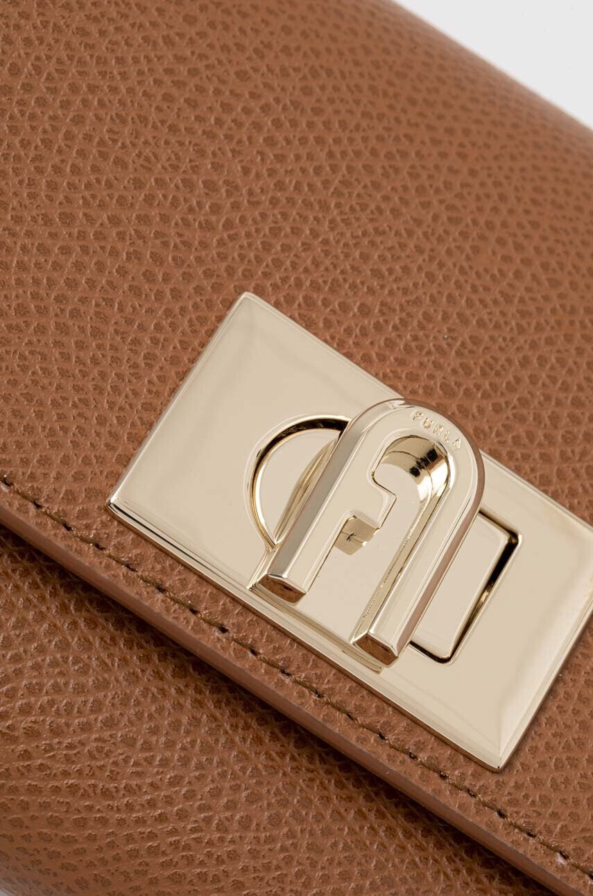 Furla Кожен портфейл дамски в кафяво - Pepit.bg