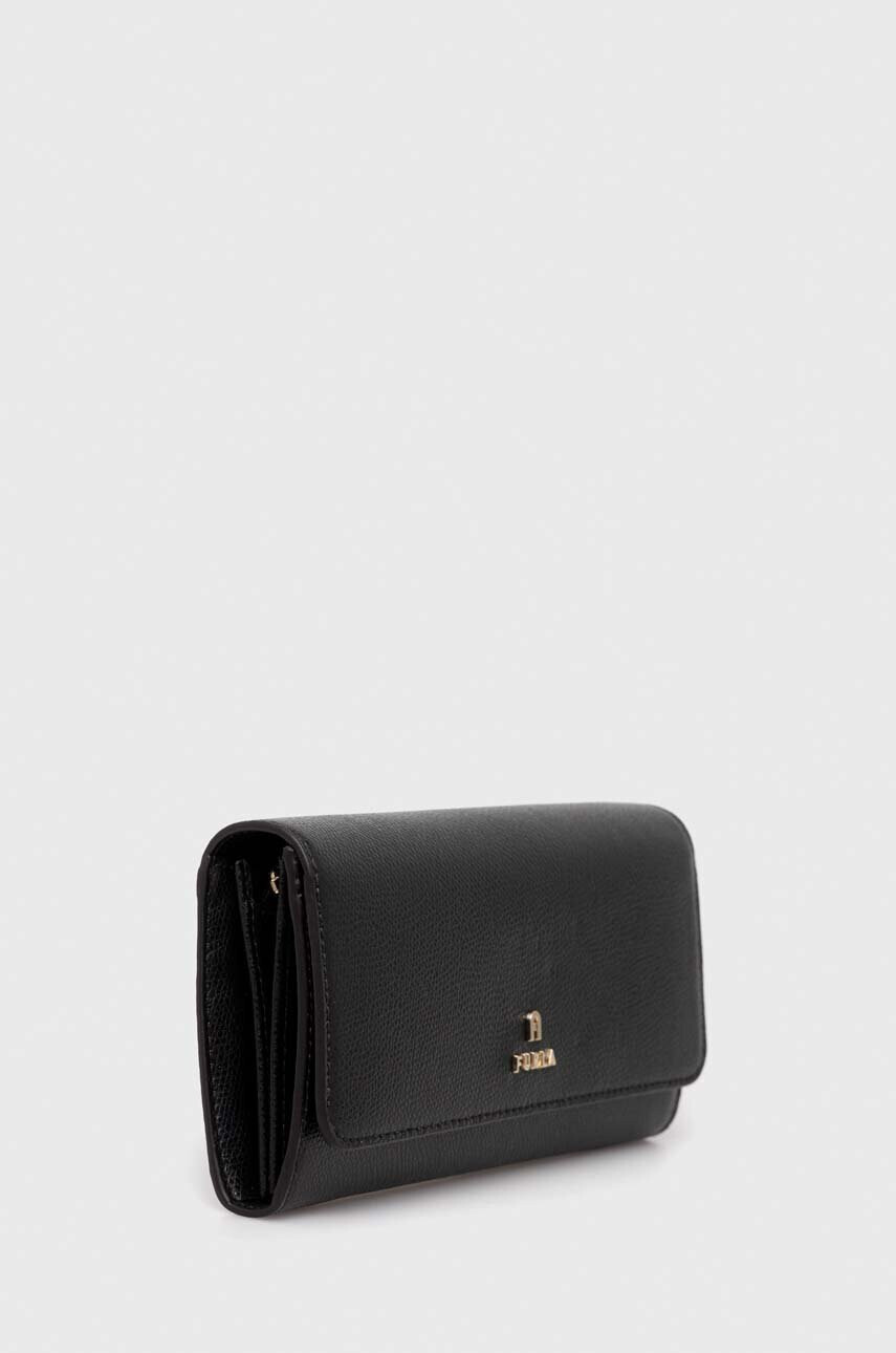 Furla Кожен портфейл дамски в черно - Pepit.bg