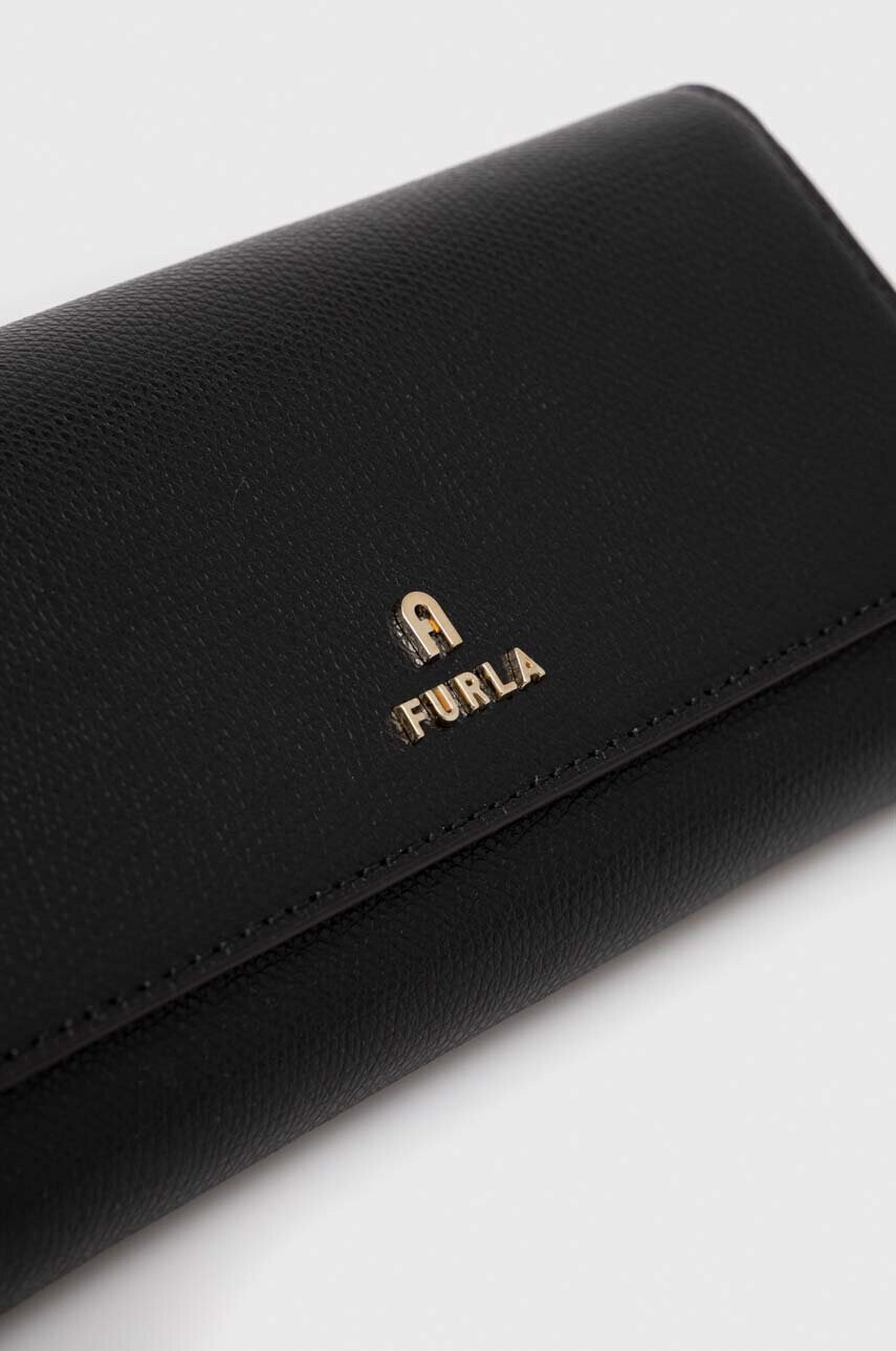 Furla Кожен портфейл дамски в черно - Pepit.bg