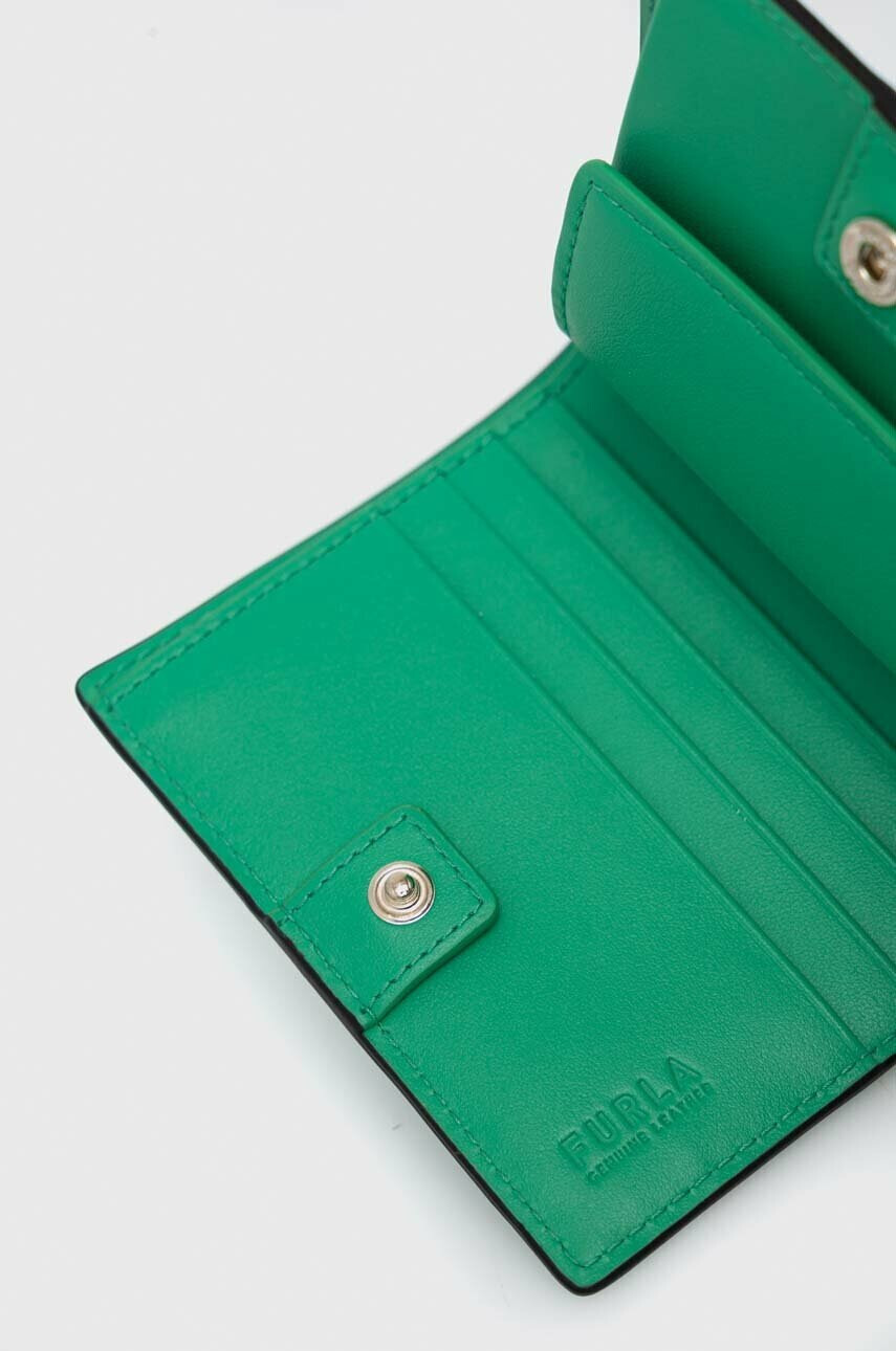 Furla Кожен портфейл Camelia дамски в зелено - Pepit.bg
