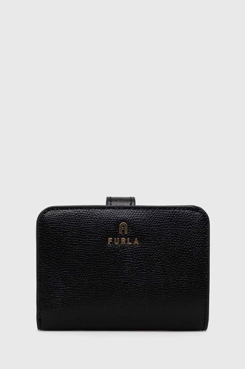 Furla Кожен портфейл дамски в черно - Pepit.bg