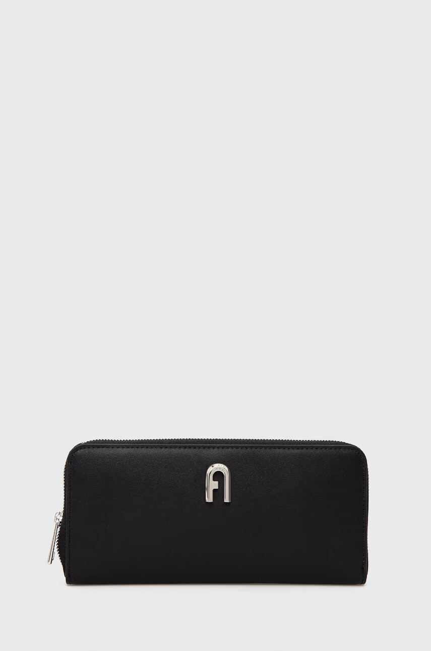 Furla Кожен портфейл дамски в черно - Pepit.bg