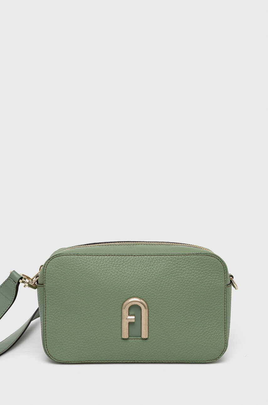 Furla Кожена чанта в зелено - Pepit.bg