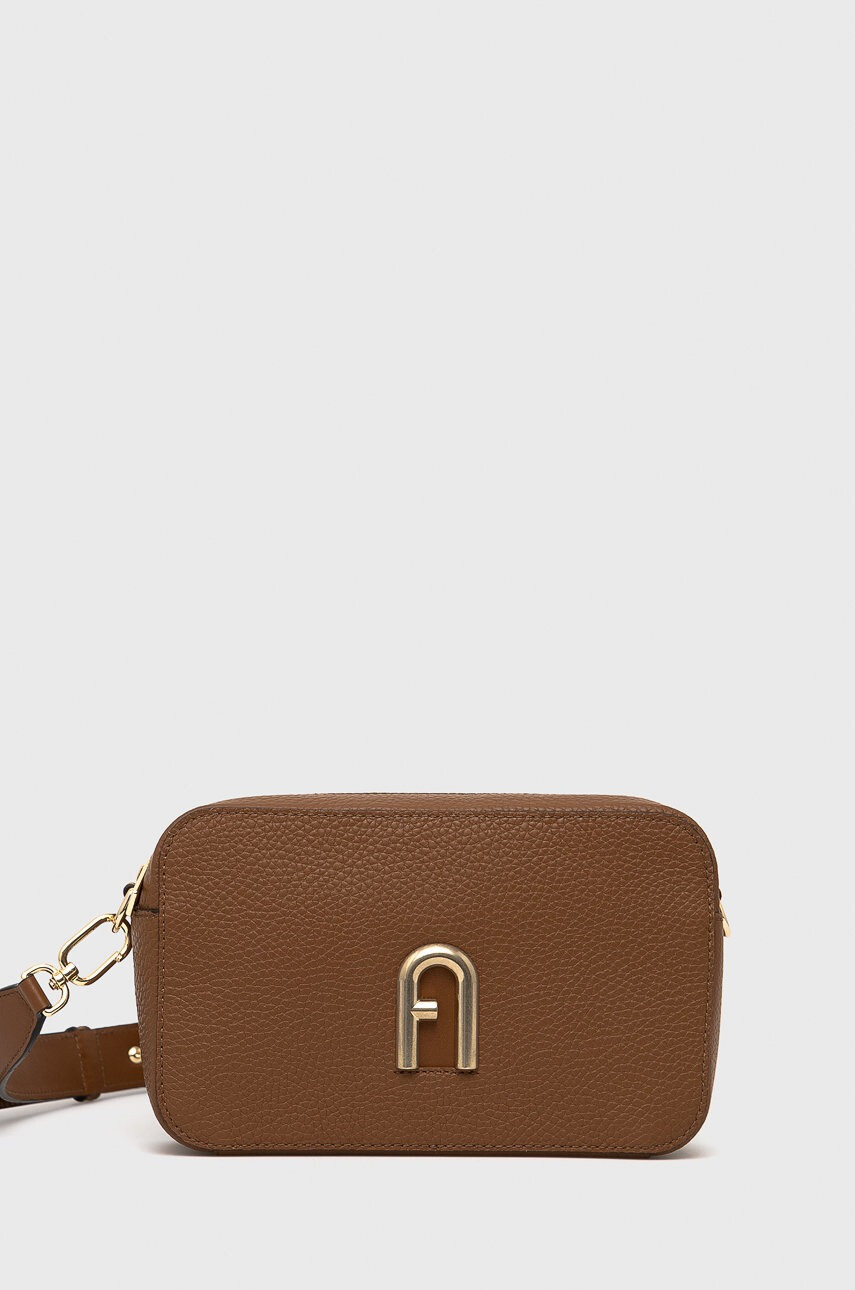 Furla Кожена чанта в розово - Pepit.bg