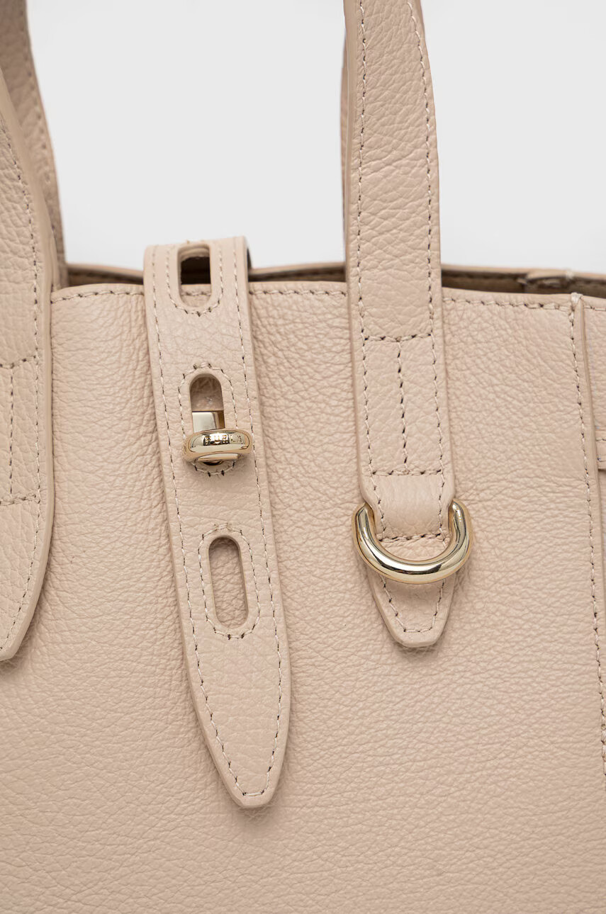 Furla Кожена чанта в розово - Pepit.bg
